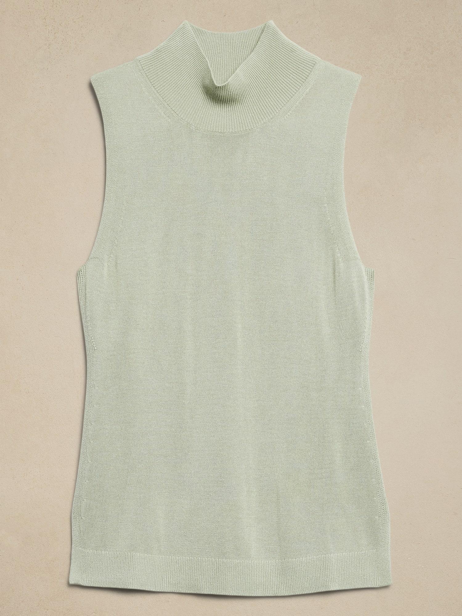 Mock-Neck Sweater Tank Product Image