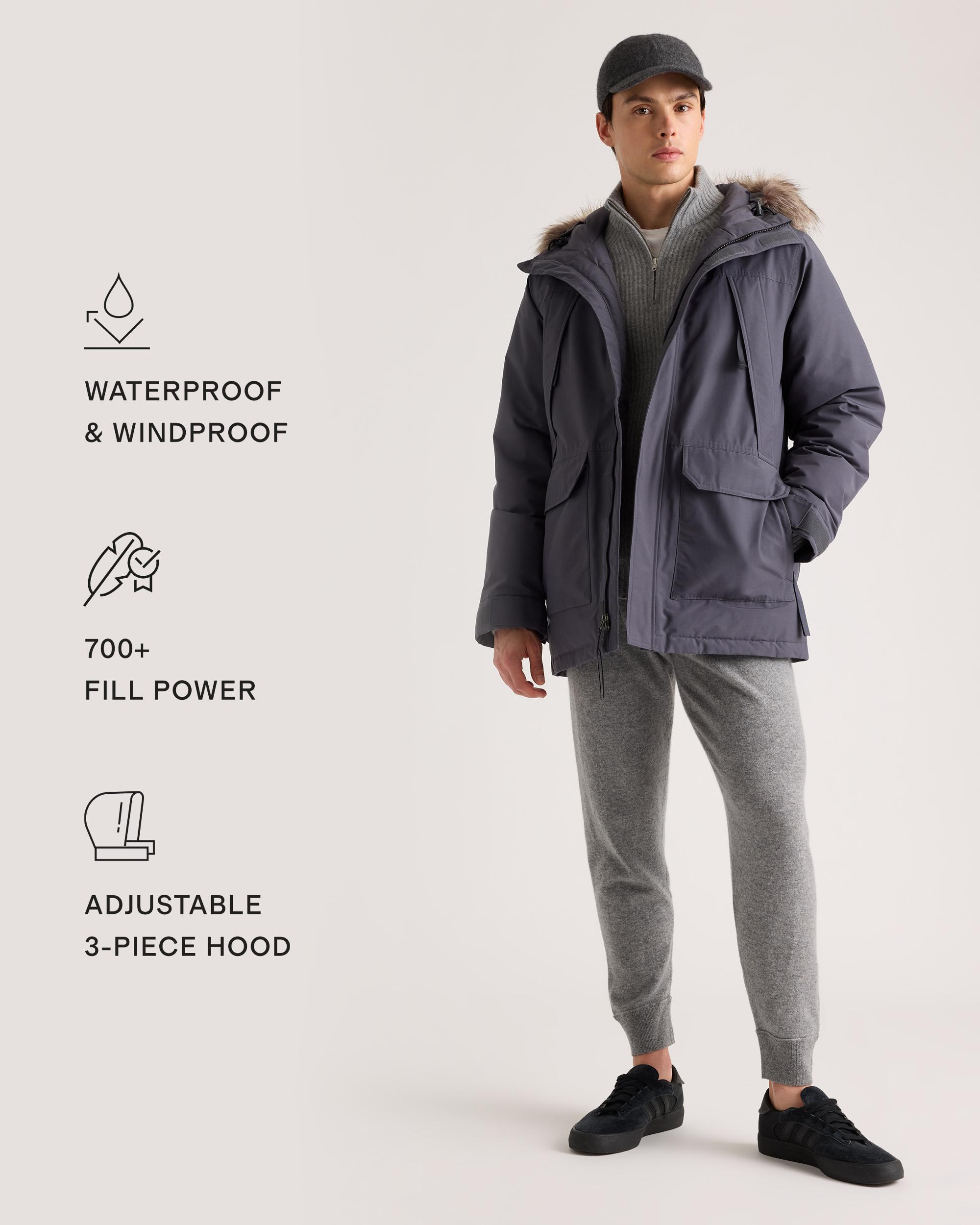 Quince | Men's Responsible Down Hooded Parka Recycled Polyester Product Image