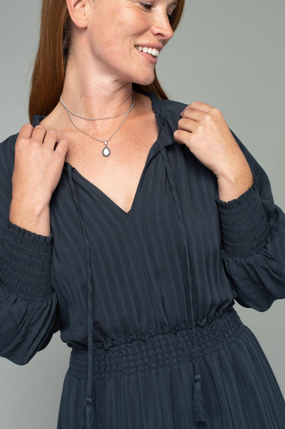 Dolman Sleeve Tie Front Mini Dress Product Image