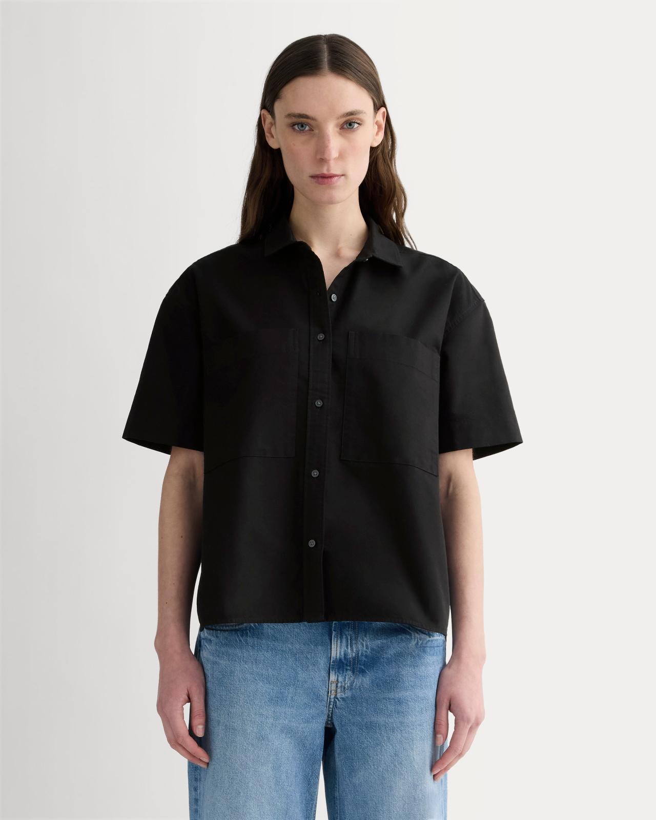 The Short-Sleeve Boxy Oxford Product Image
