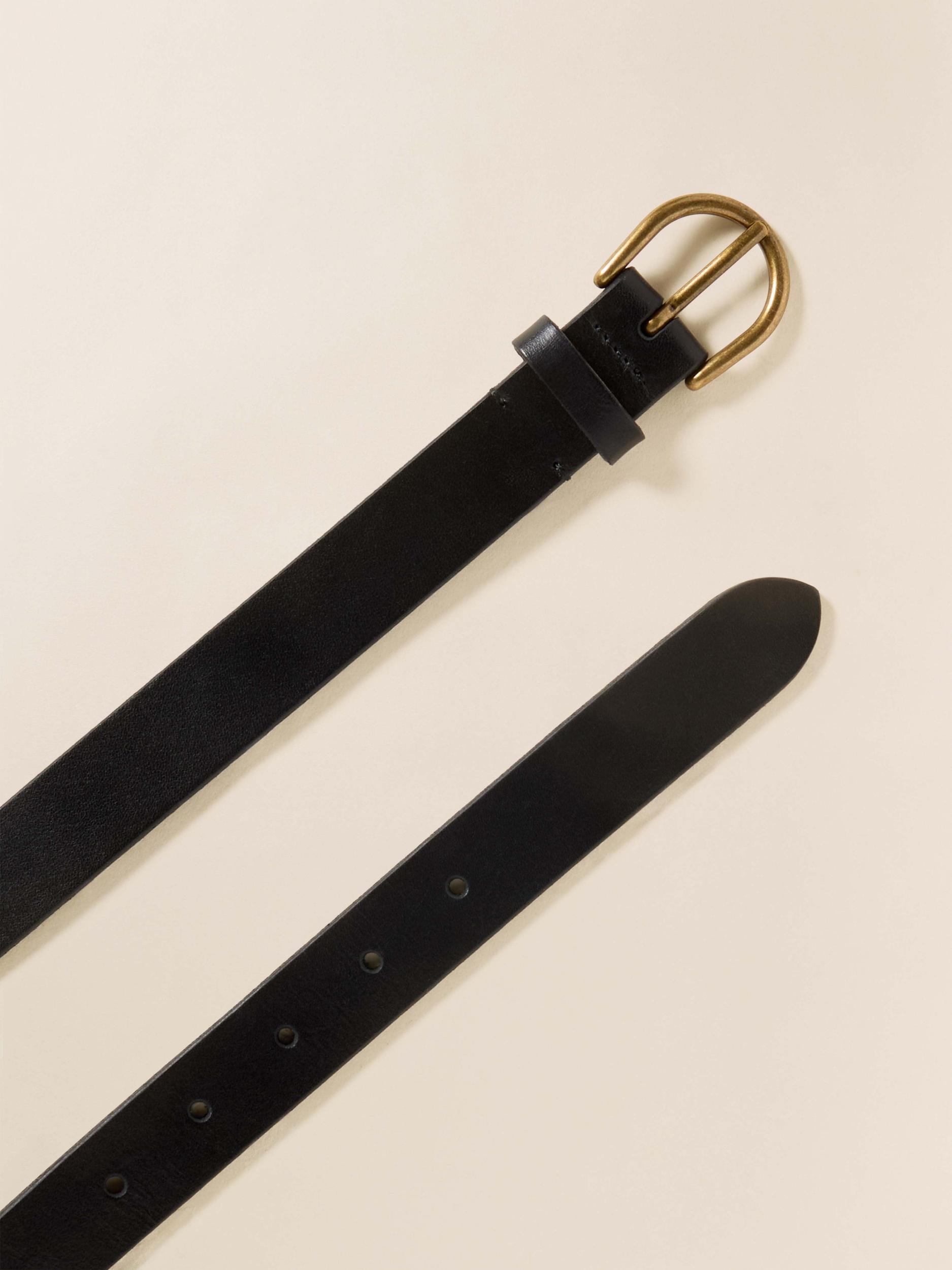 Women's Leather Belt - Black Female Product Image