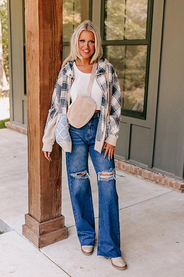 Bonfire Party Waffle Knit Jacket Product Image