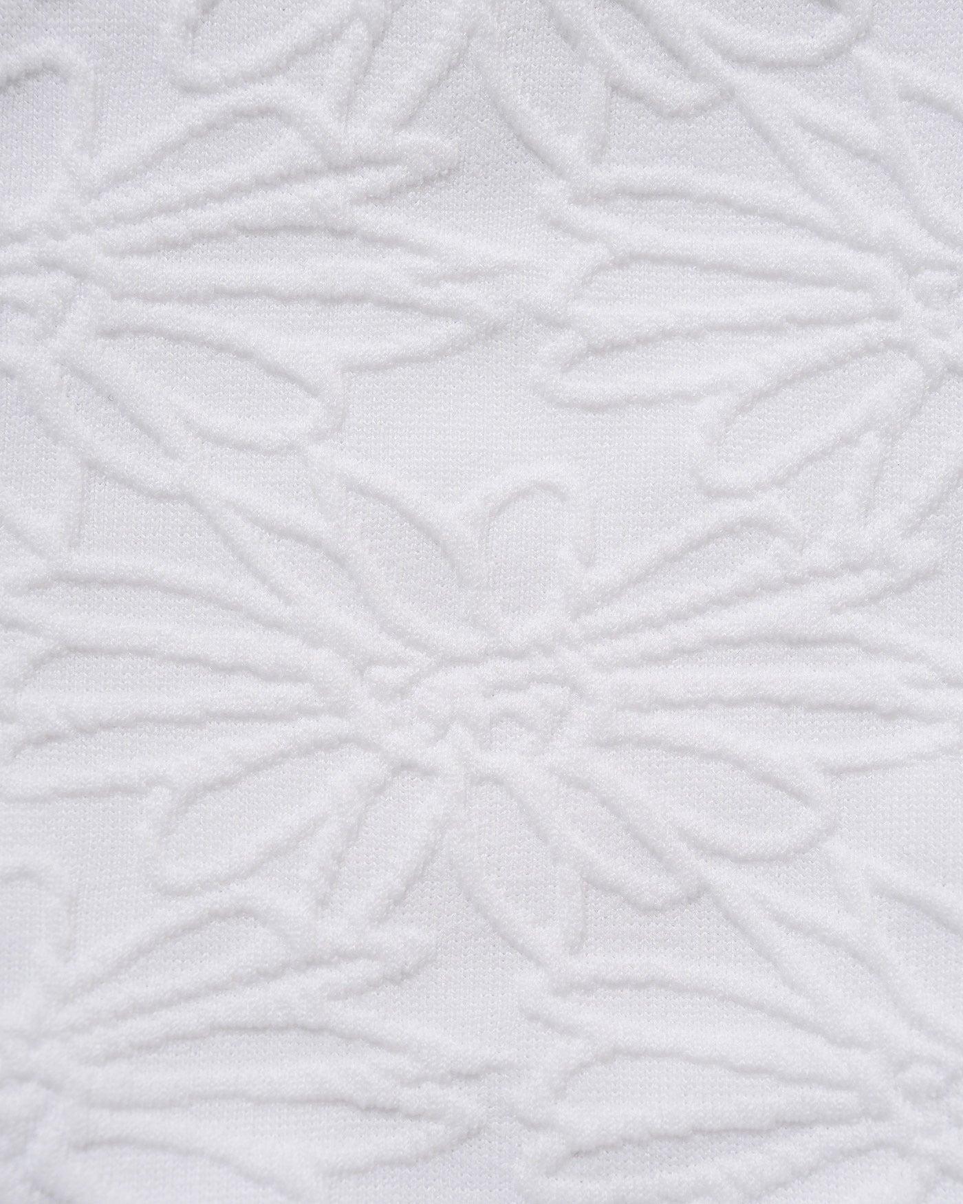 White Textured Halter Triangle Bikini Set Product Image