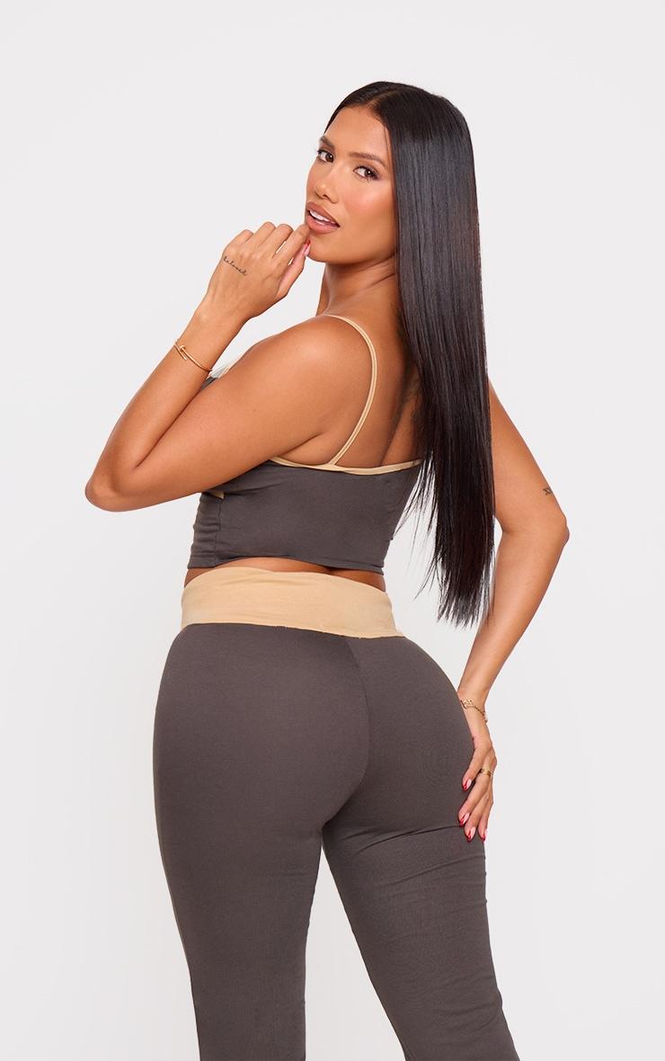 Shape Charcoal Contrast Vest Top Product Image