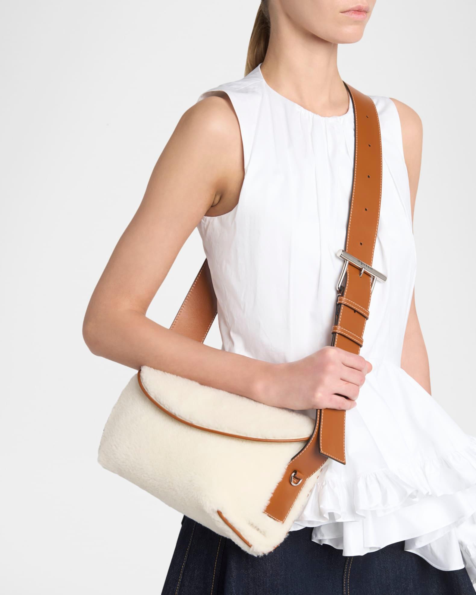 T-Bar Sling Shearling Shoulder Bag Product Image