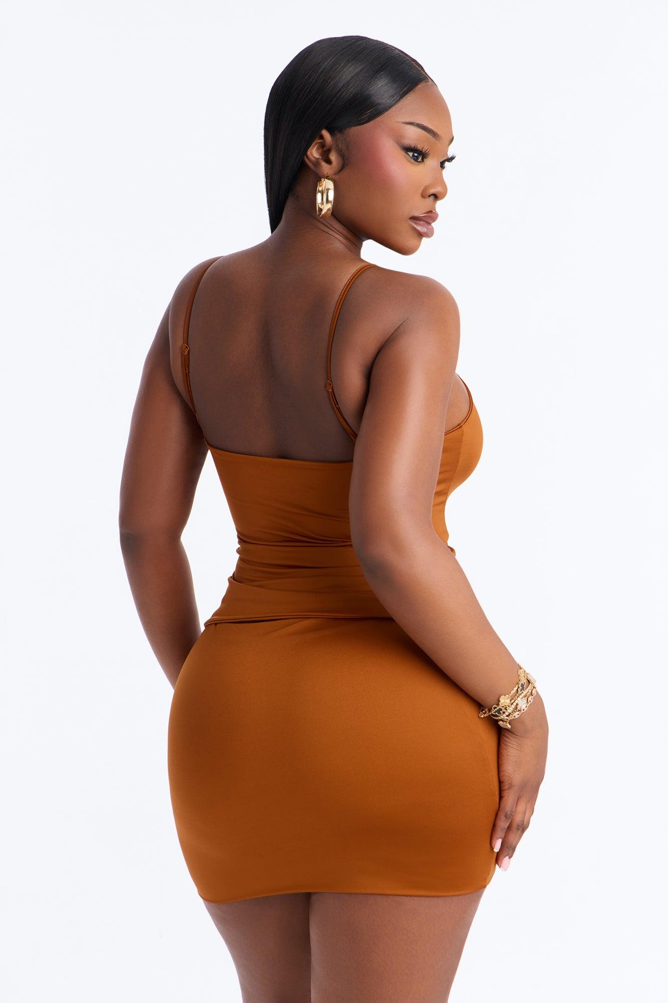 Contour Double Lined Cami Top - Copper Female Product Image