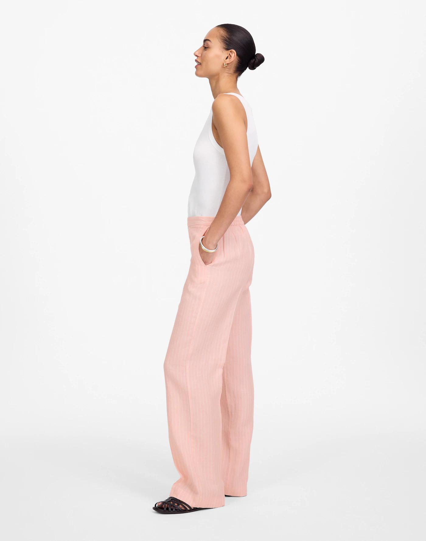 The Tall Easy Pull-On Pant in 100% Linen Product Image