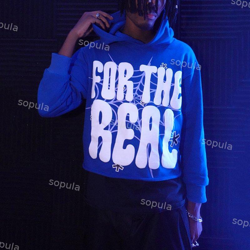 Sopula For The Real Graphic Print Cropped Hoodie Product Image