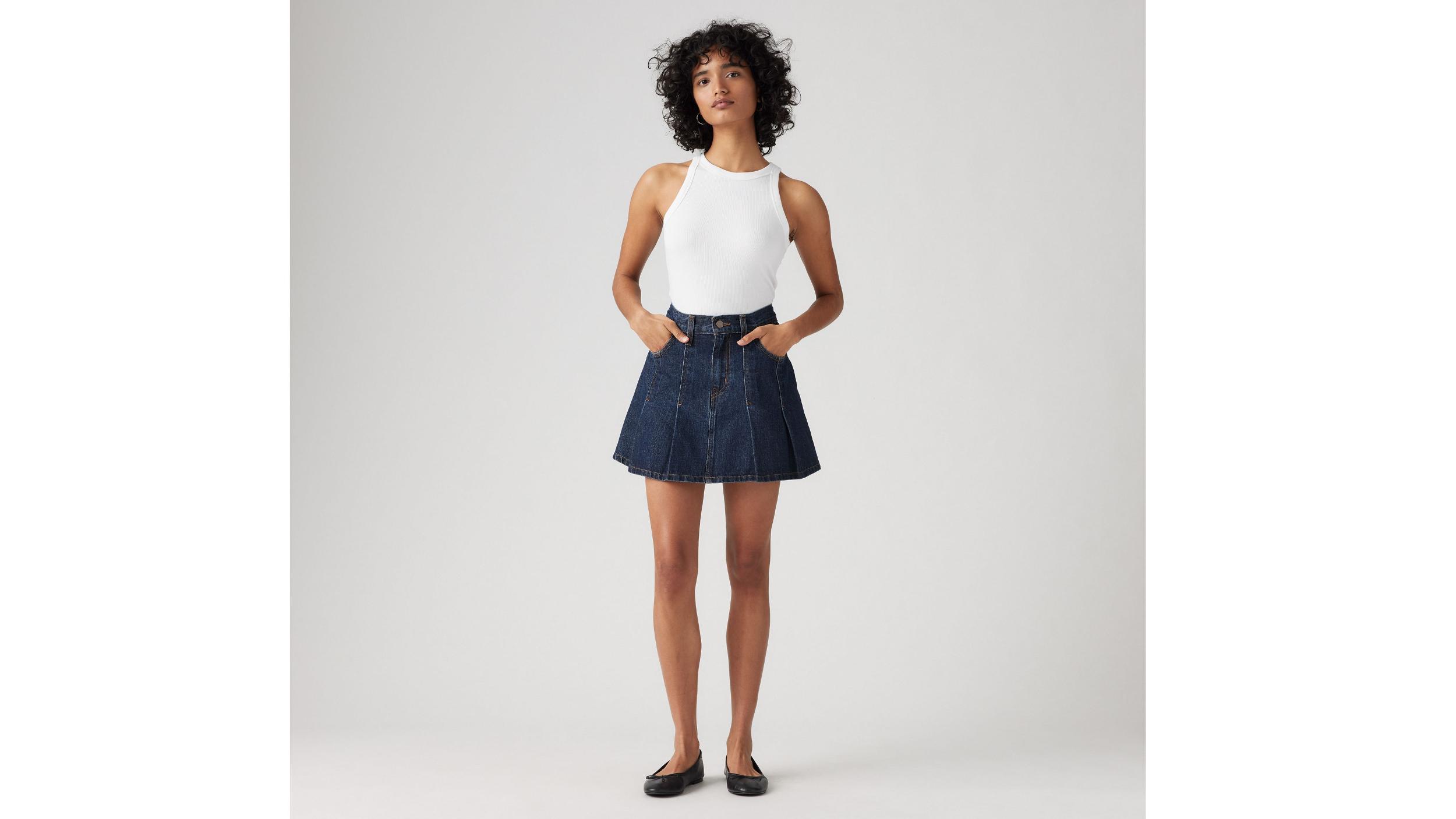 Pleated Mini Skirt Product Image
