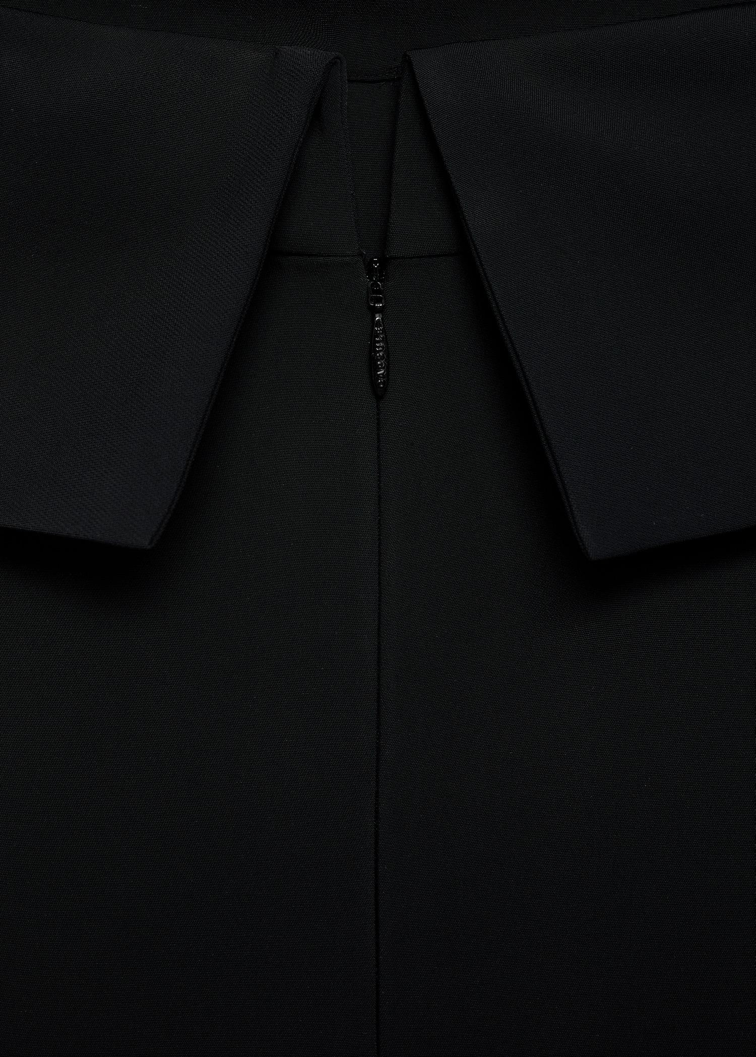 Off-the-shoulder dress with slit detail - Women | MANGO USA Product Image