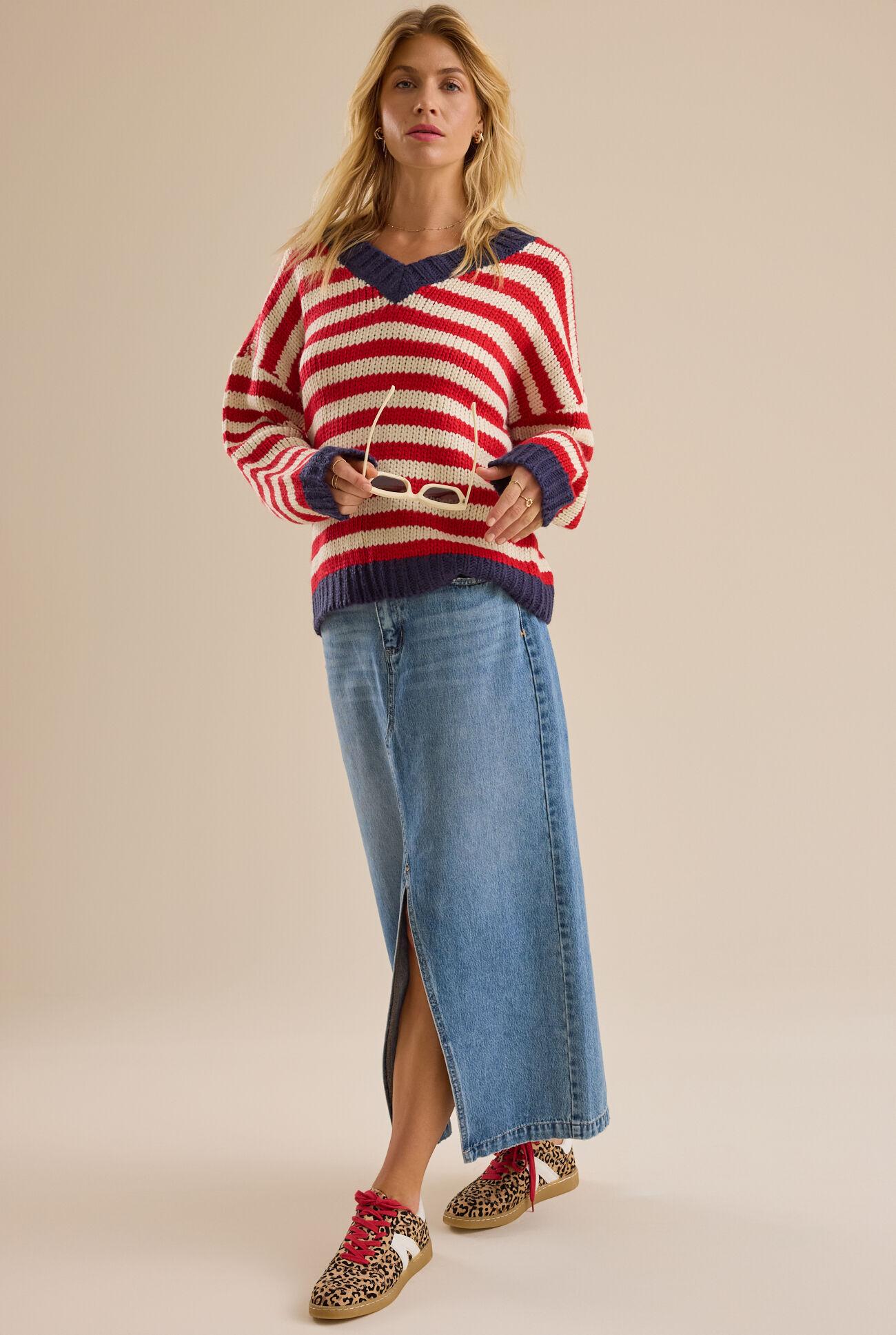 Katherine Striped Sweater Product Image