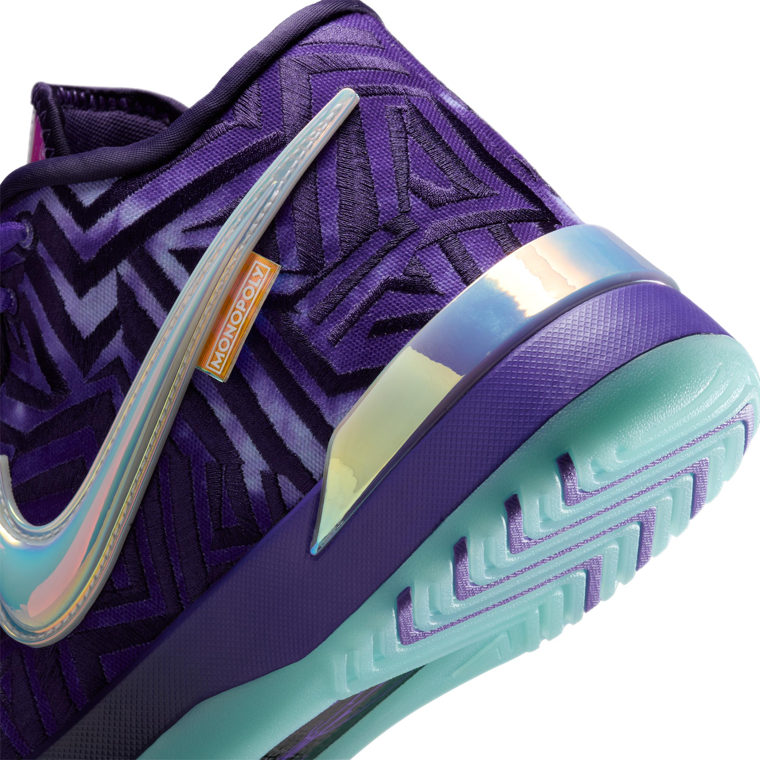Nike Mens Lebron James Nike LBJ Nxxt Genisus - Mens Basketball Shoes Persian Violet/White/Imperial Purple Product Image