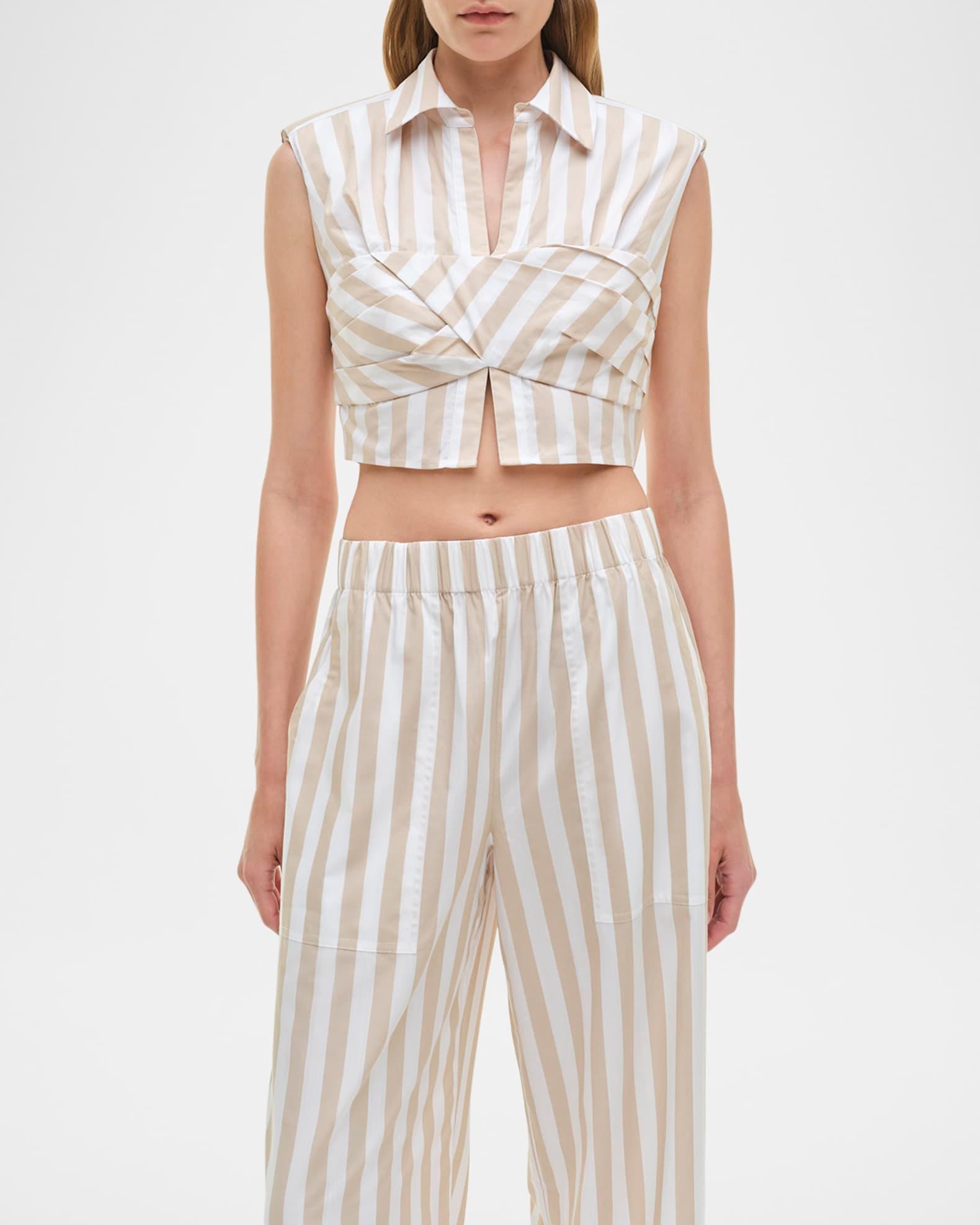 Arden Stripe Pull-On Pants Product Image