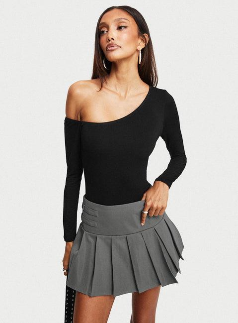 Cartwright Mini Skirt Charcoal Product Image