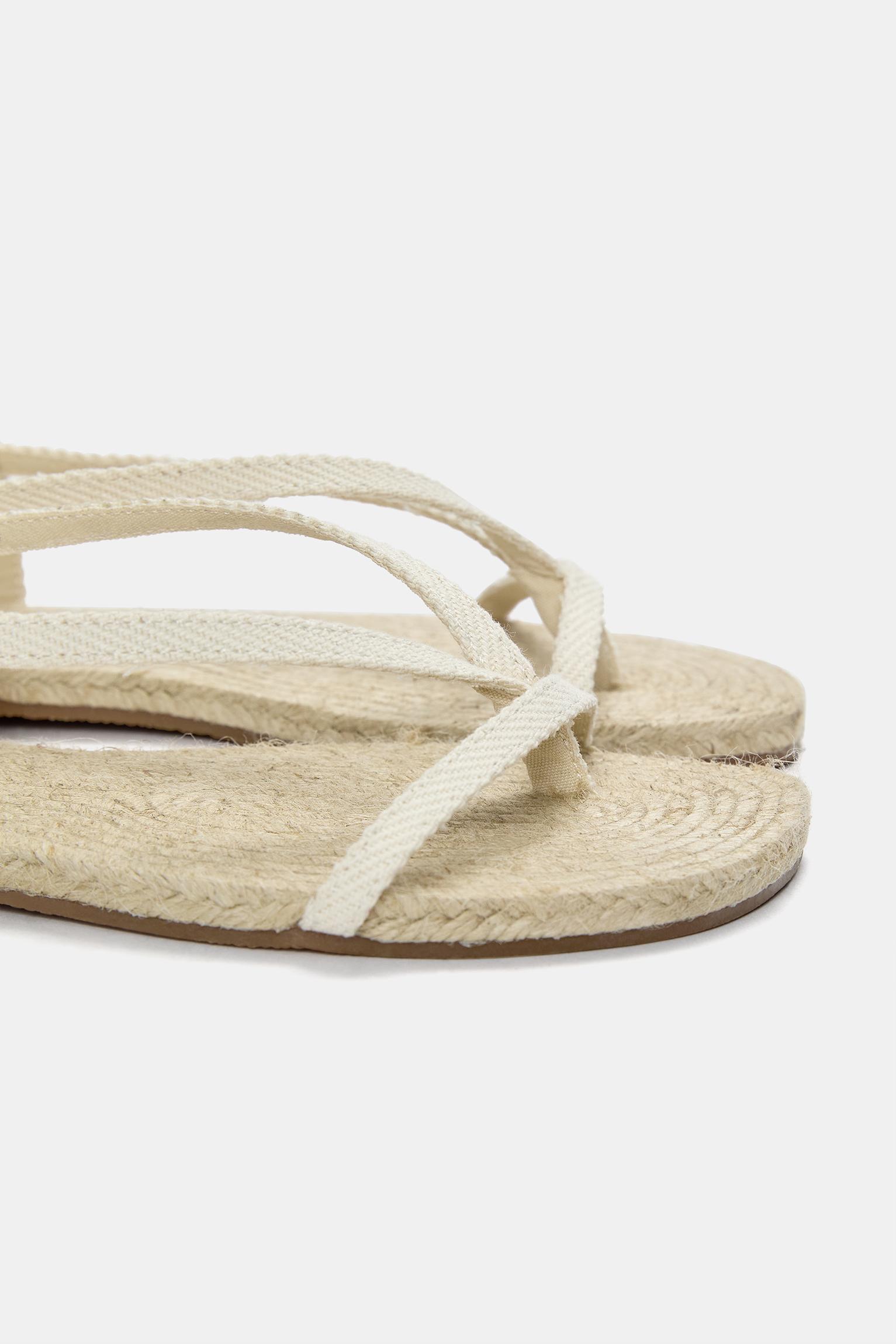 Jute flat sandals Product Image