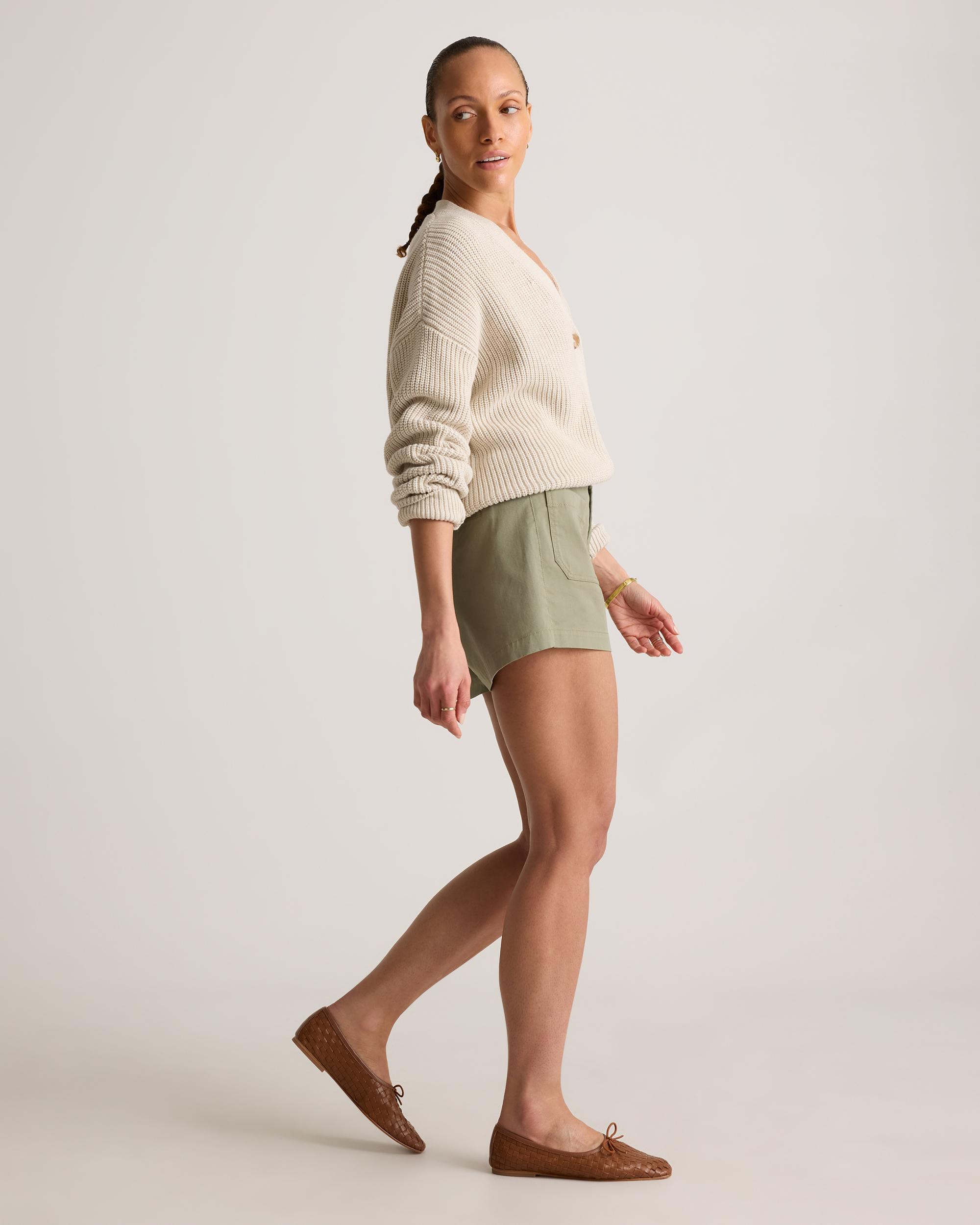 Quince | Women's Stretch Cotton Chino Patch Pocket Shorts Organic Cotton Product Image