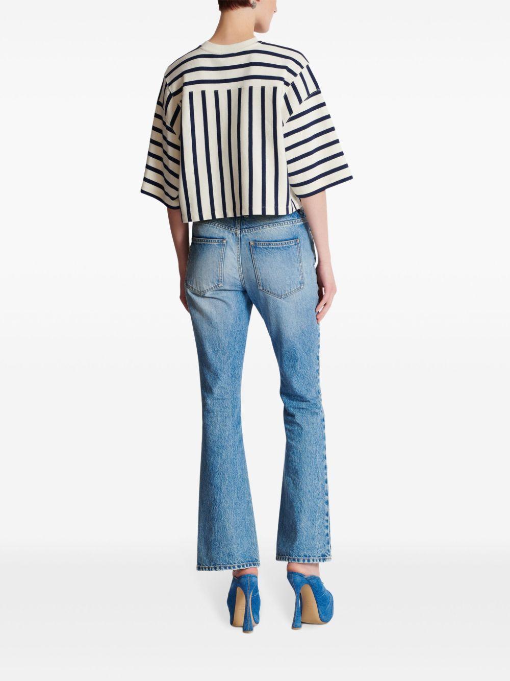 striped baseball T-shirt Product Image