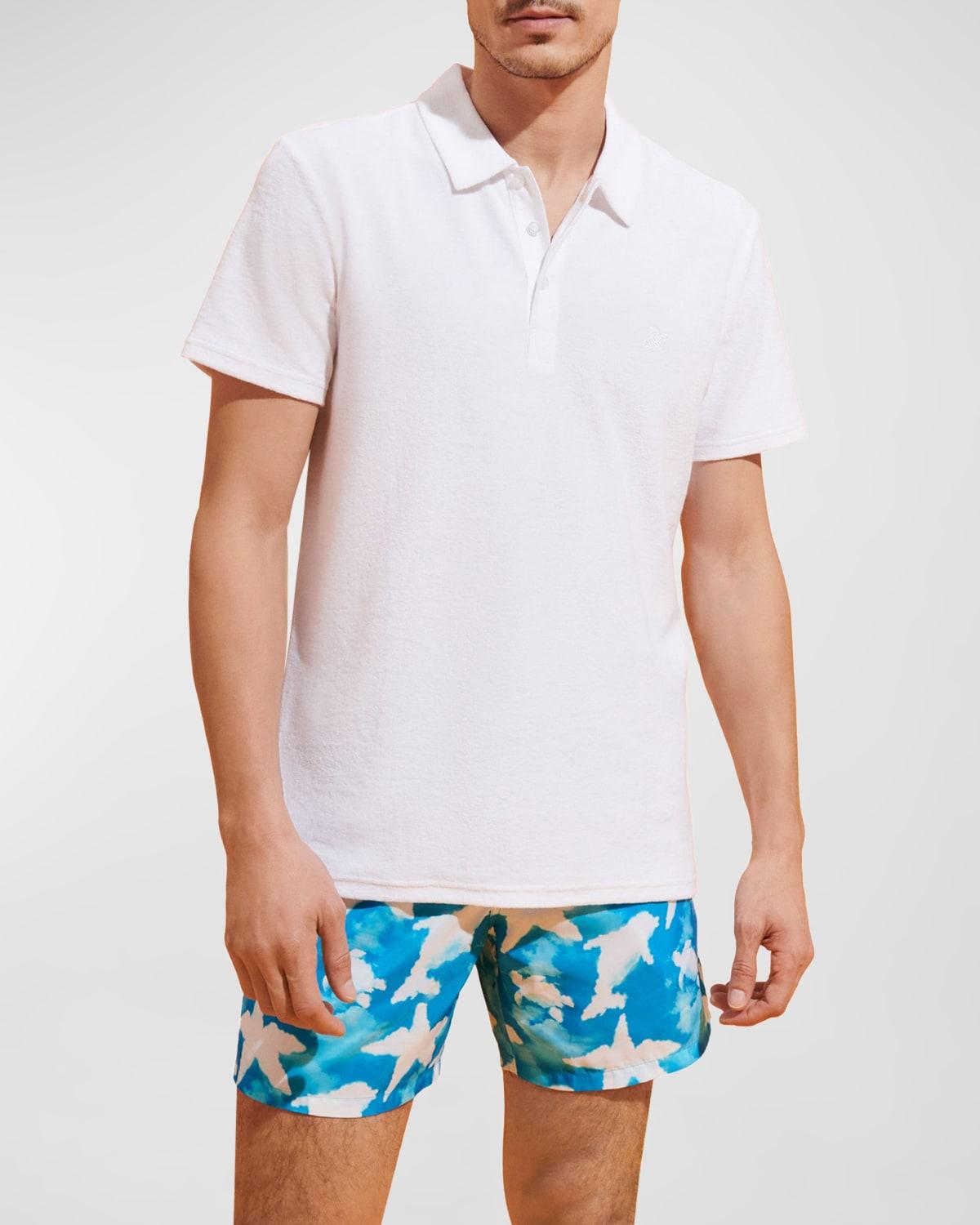 Vilebrequin Men's Solid Terry Polo Product Image