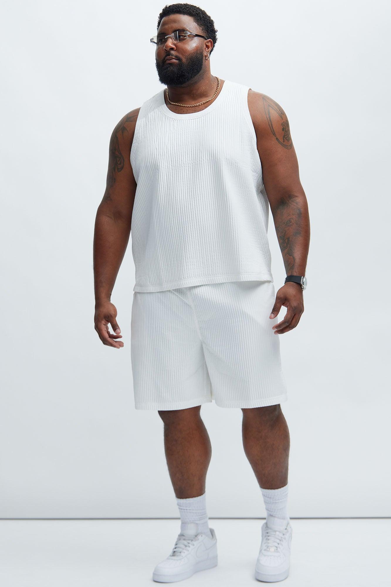 Santiago Relaxed Shorts - White Product Image