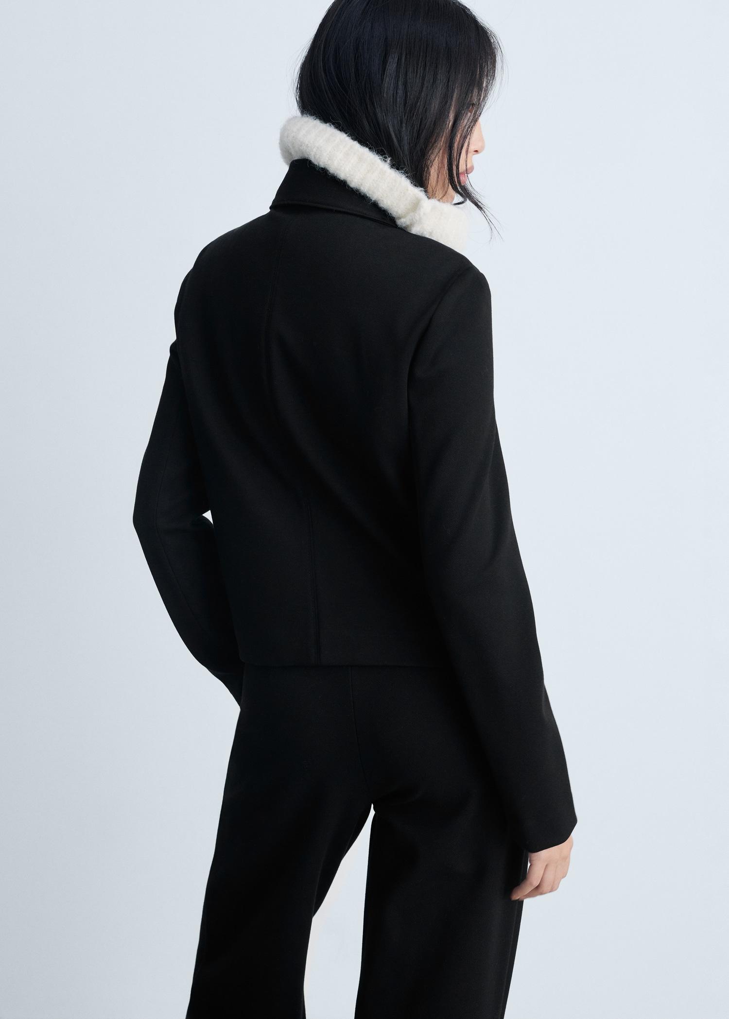 Zipper fitted jacket - Women | MANGO USA Product Image