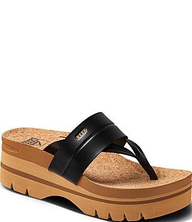 Reef Womens Vista Higher Lennox Platform Thong Sandals Product Image