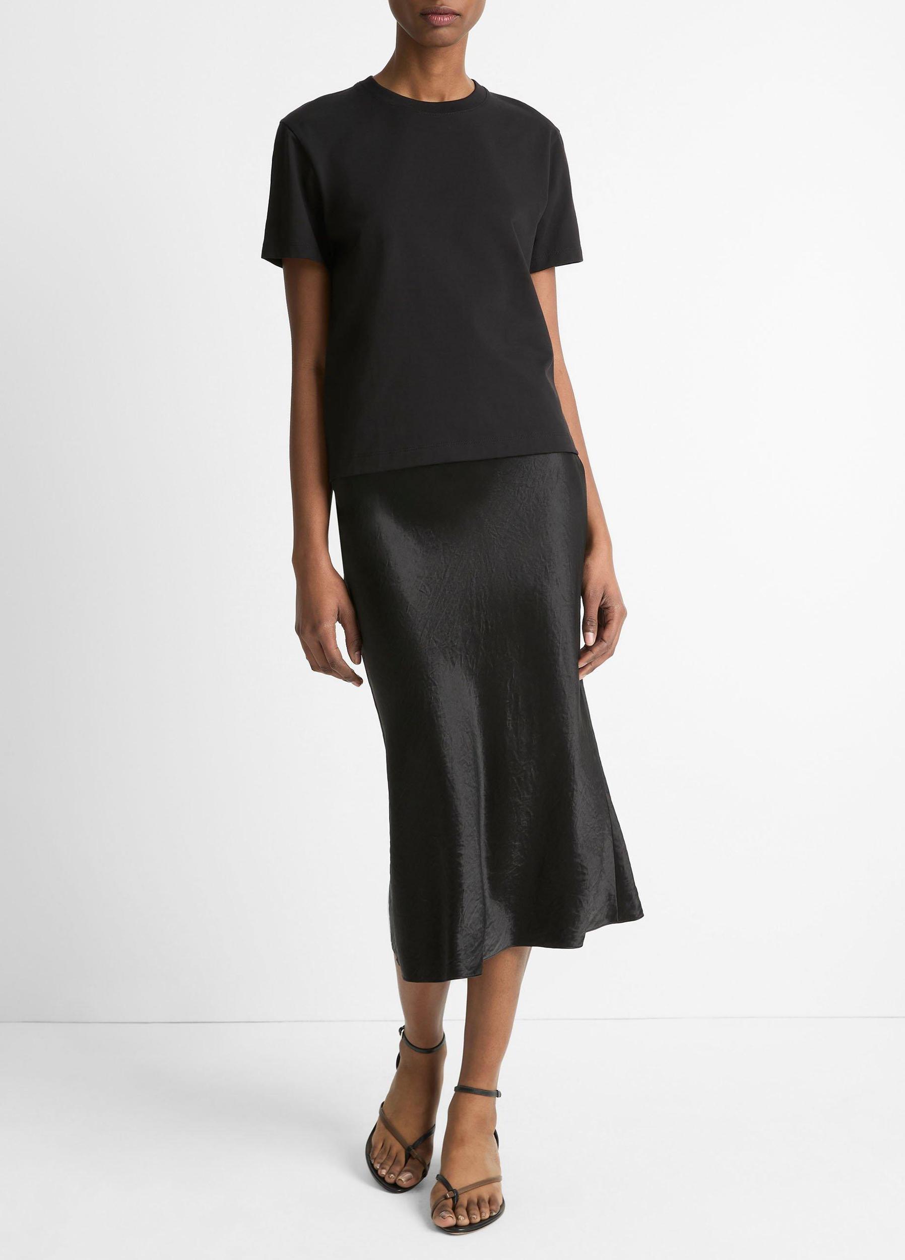 Pima Cotton Crew Neck T-Shirt Product Image