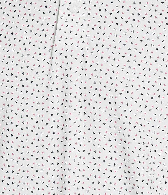 Cremieux Blue Label Performance Stretch Geo Print Short Sleeve Polo Shirt Product Image