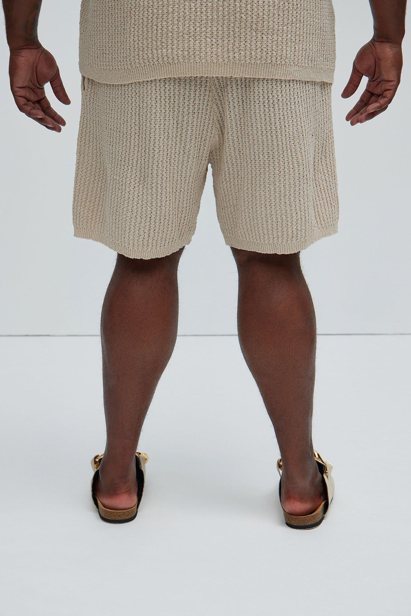 Brent Textured Shorts - Oatmeal Product Image