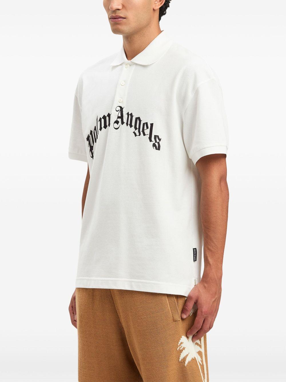 logo-embroidered polo t-shirt  Product Image