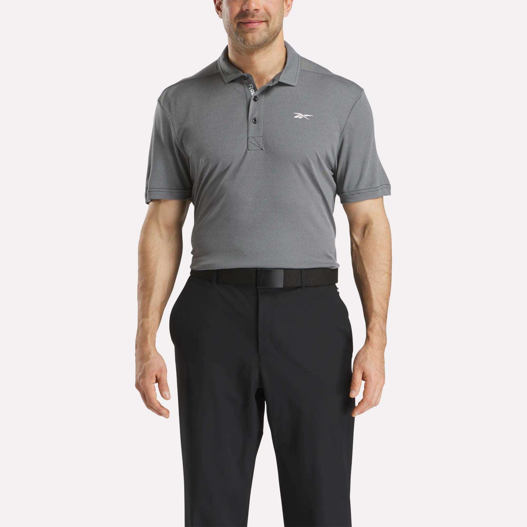 Men's Short Sleeve Oxford Knit Pique Polo Shirt Male Product Image