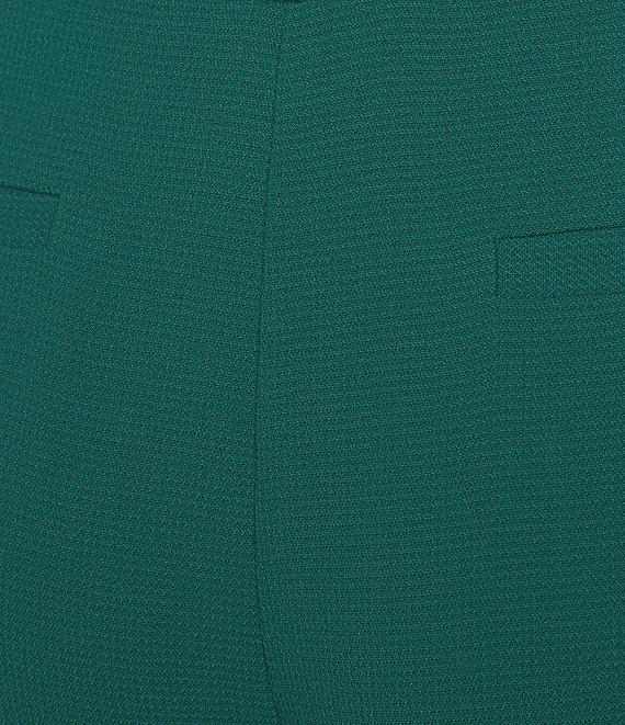 Investments Petite Flare Leg Pull-On Basket Weave Pants Product Image