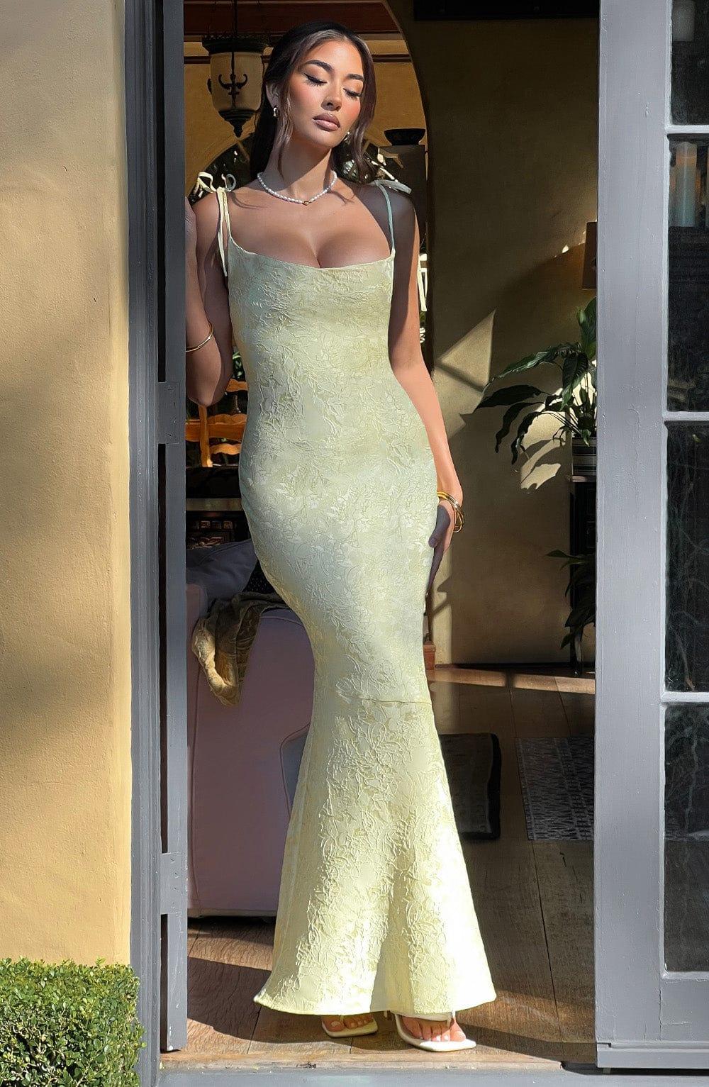 Whitney Maxi Dress - Lemon Product Image
