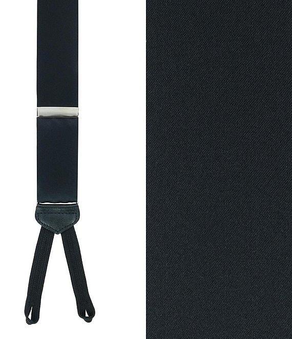 Trafalgar Big & Tall Sutton Solid Silk Formal End Suspenders Product Image