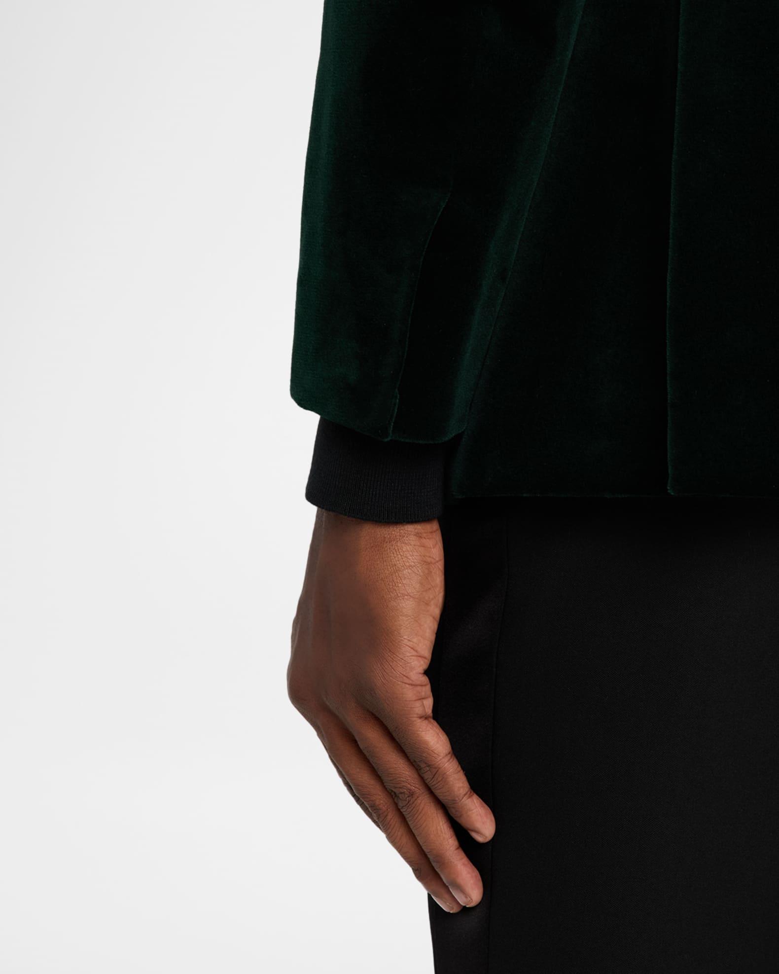 Men's Velvet Single-Breasted Blazer Product Image