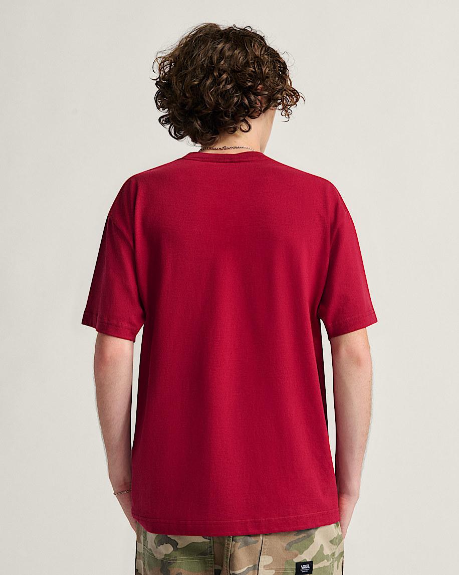 Vans World T-Shirt in Bordeaux Red| Vans US Product Image