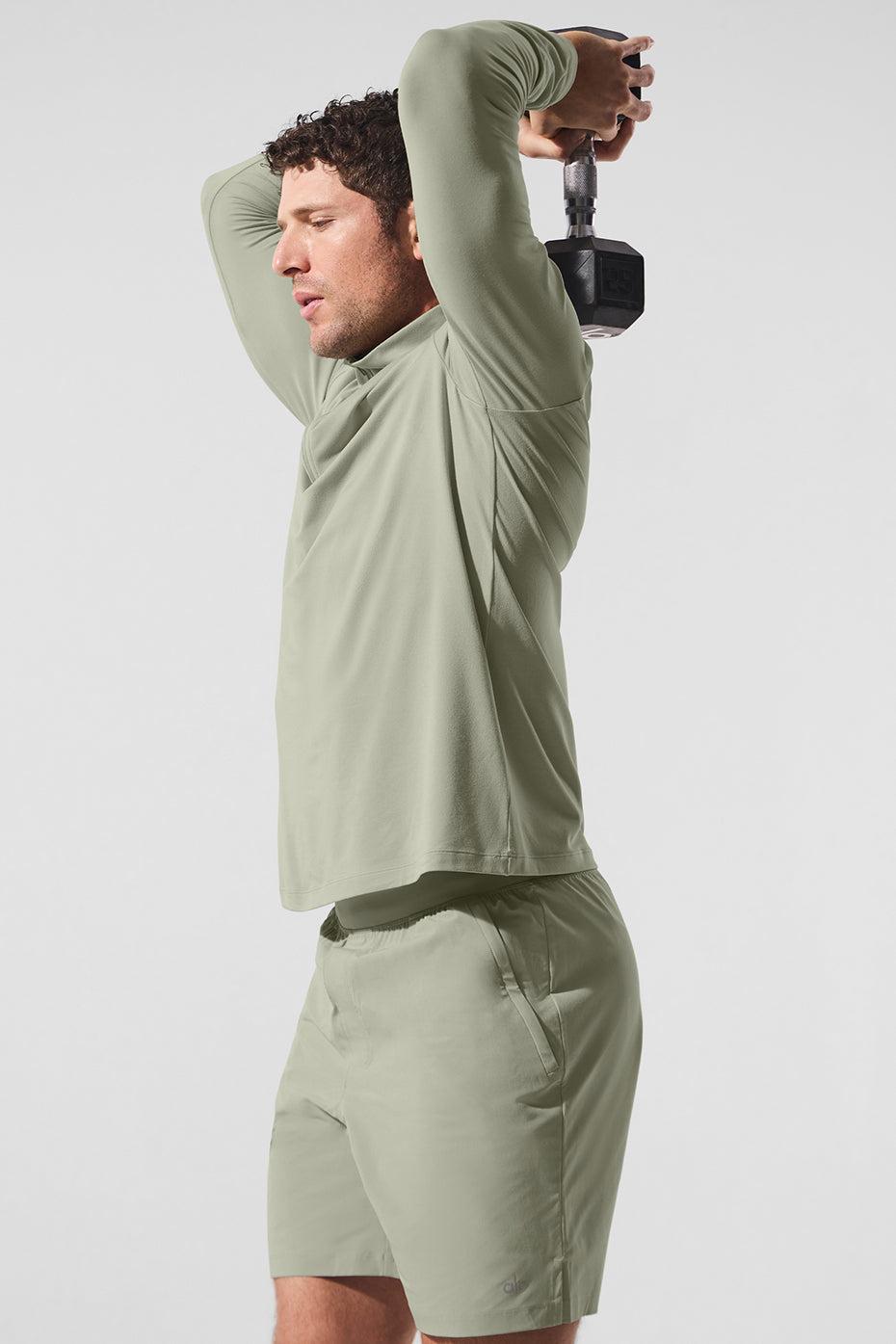 Conquer 1/4 Zip Reform Long Sleeve - Limestone Product Image