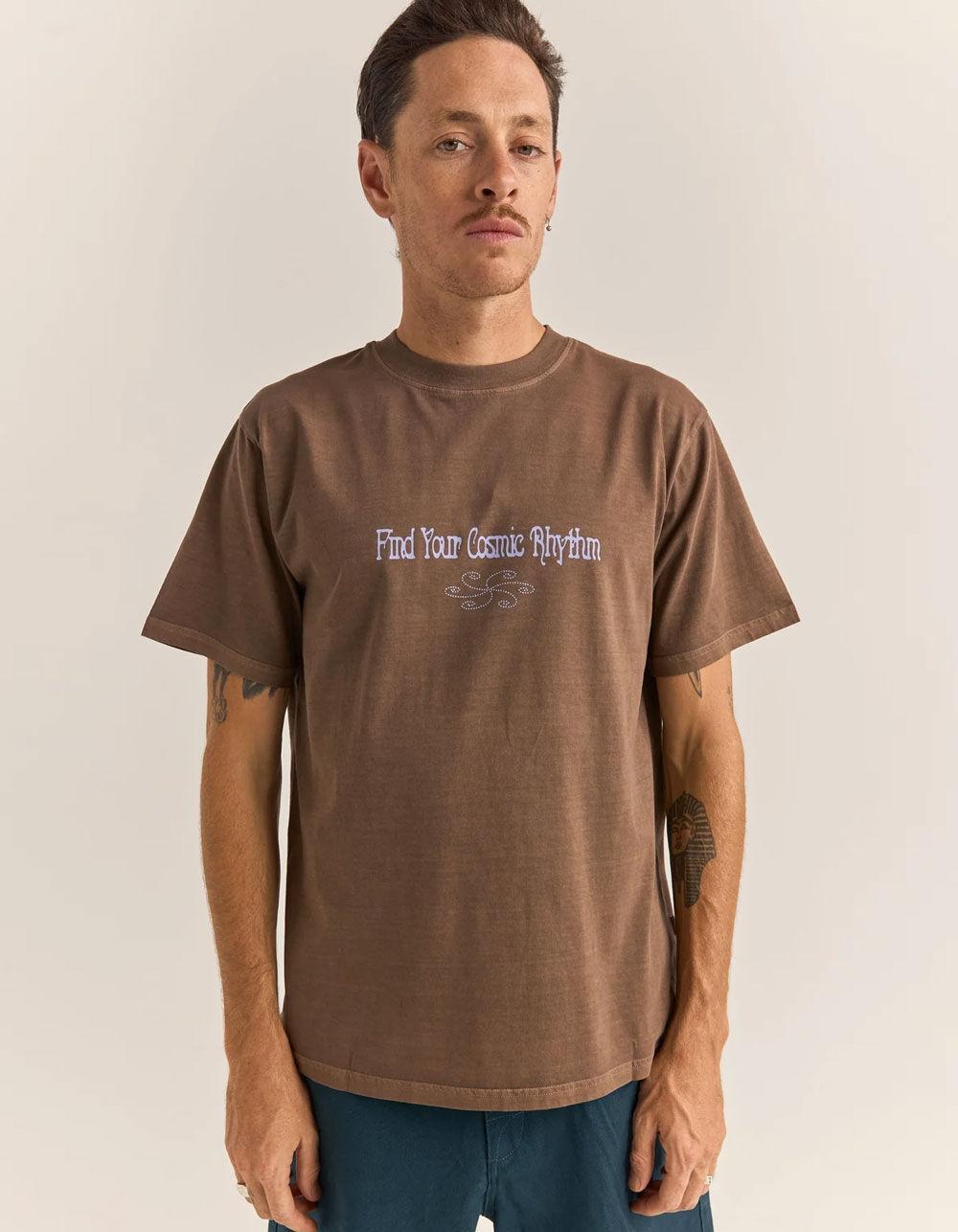 RHYTHM Star Vintage Mens Tee - BROWN Product Image