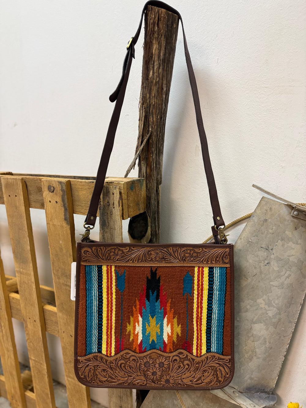 Sunset Desert Tooled Leather Bag Product Image