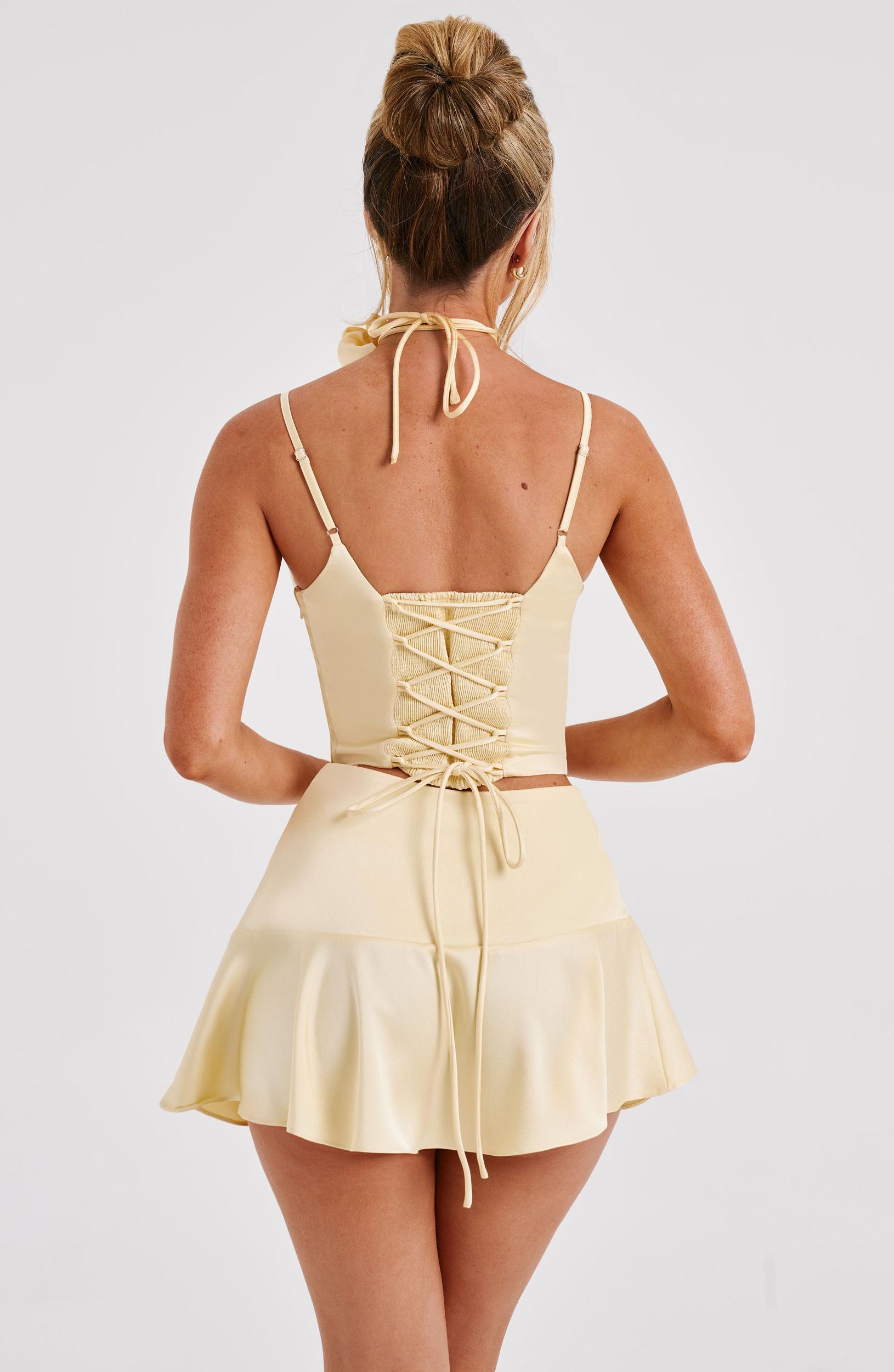Louisa Mini Skirt - Lemon Product Image