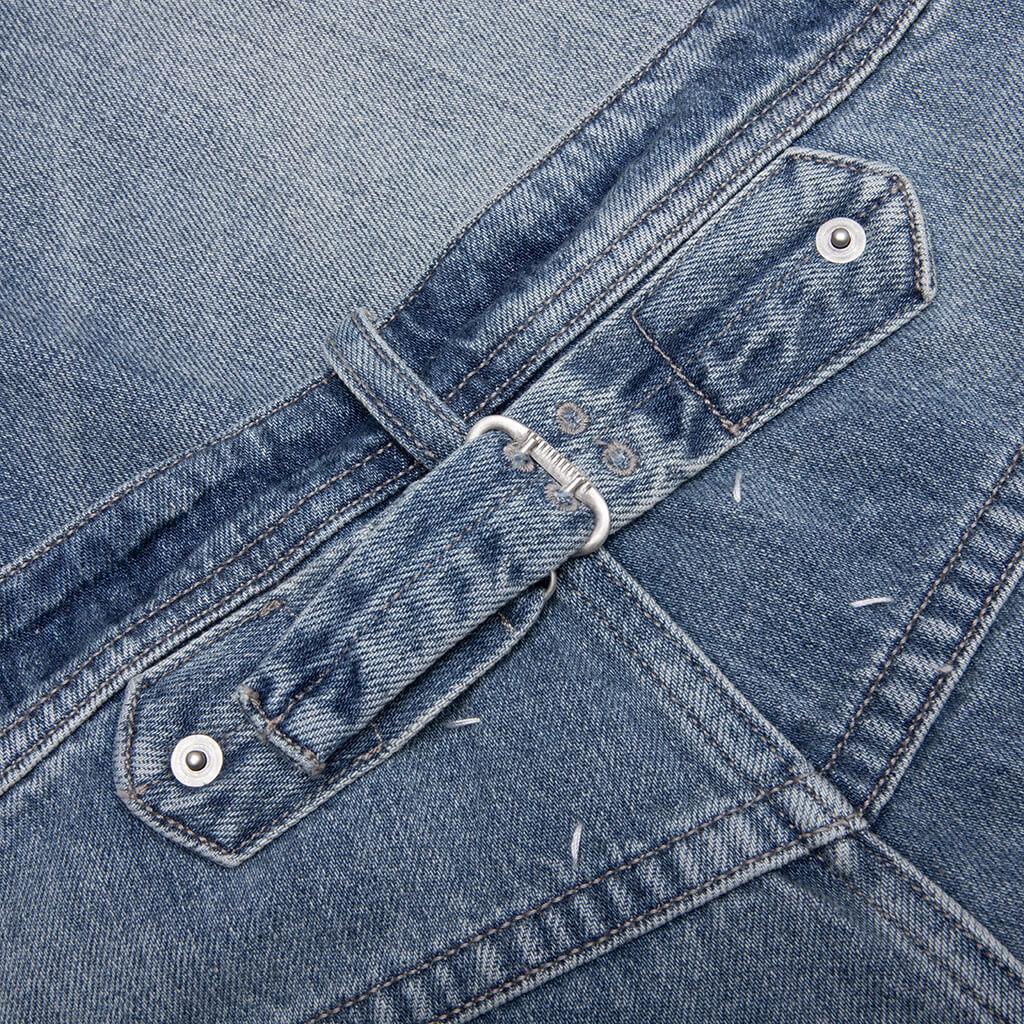 Stud Denim Shorts - Light Blue Male Product Image