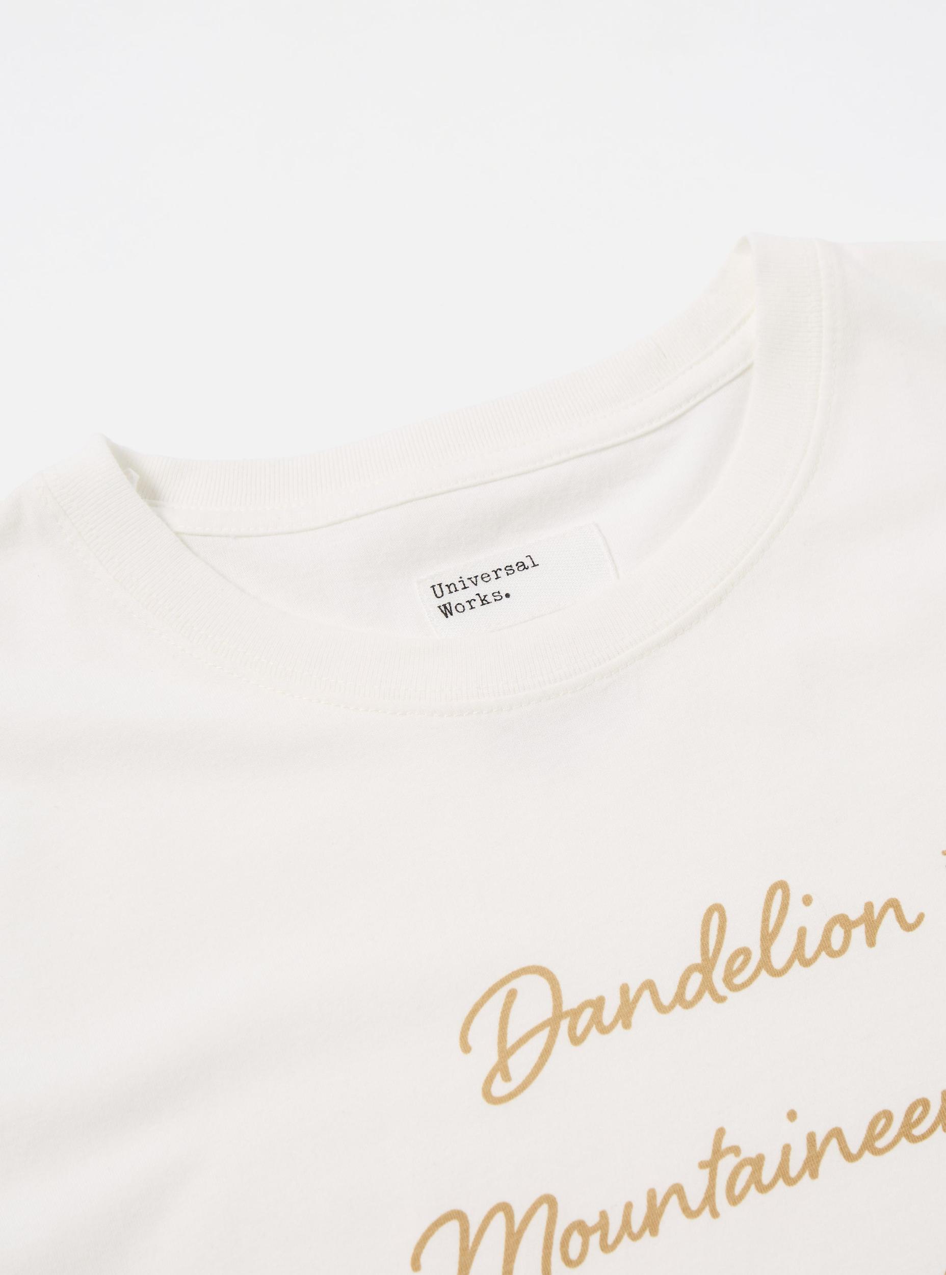 Flower Mountain x Universal Works Tee in Ecru Single Jersey Product Image