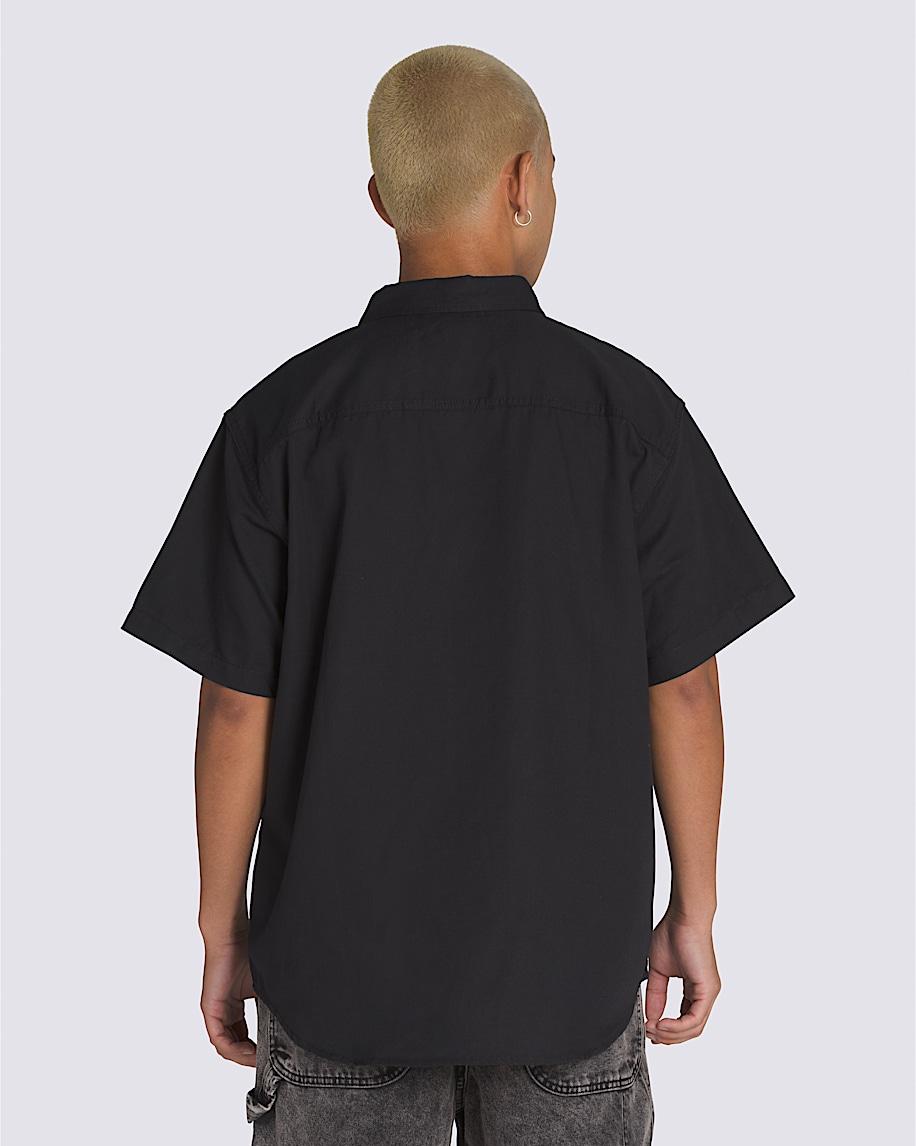 Lawson Solid Woven Shirt in Black| Vans US Product Image