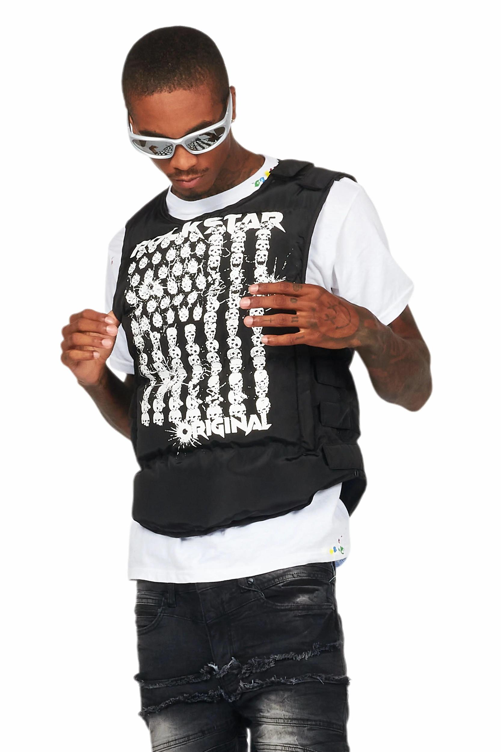 Morten Black Puffer Vest Male Product Image