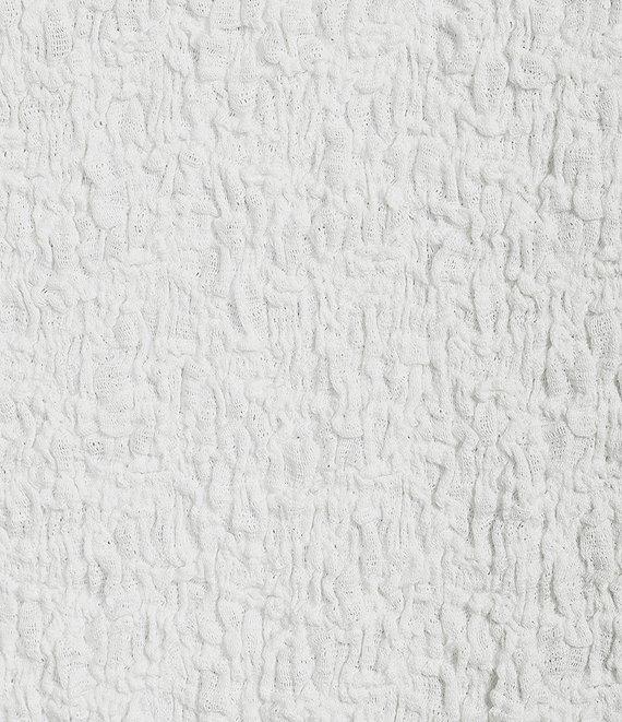 Eileen Fisher Organic Cotton Blend Bubble Jacquard Round Neck Short Sleeve Top Product Image