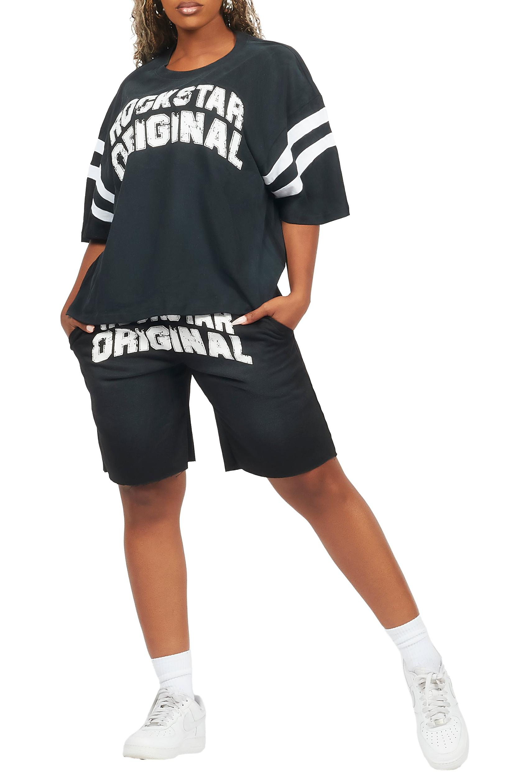 Chikata Black T-Shirt Short Set Female Product Image