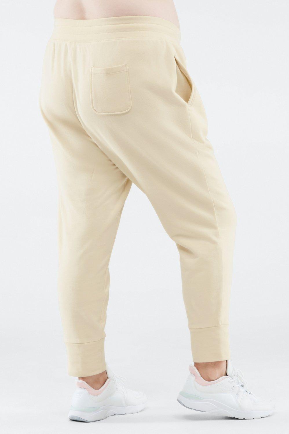 Fabletics Luxe Terry Jogger Womens yellow plus Size 2X Product Image