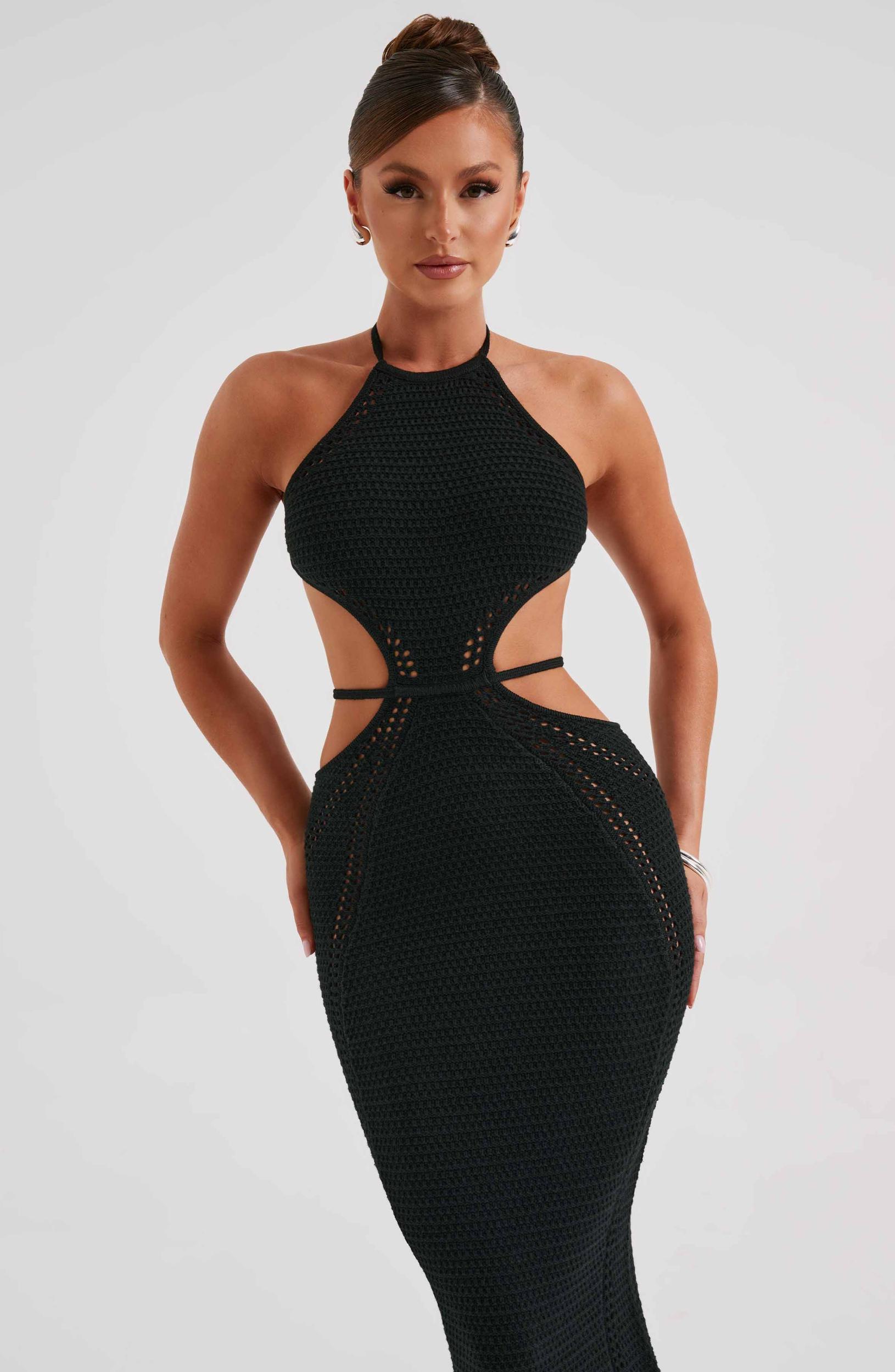 Delia Maxi Dress - Black Product Image