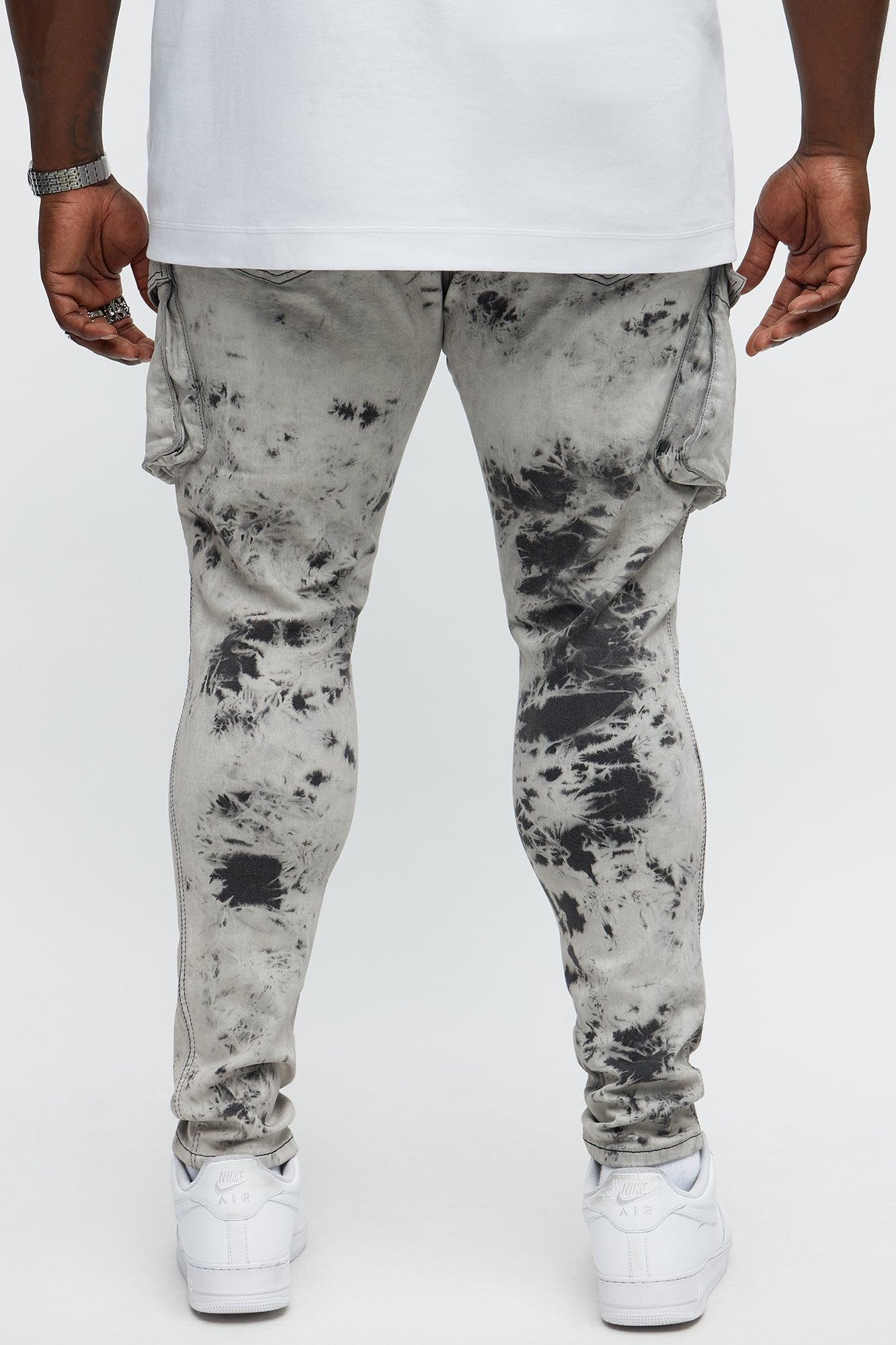 On That Smokey Skinny Cargo Jeans - Grey/Smoke Product Image