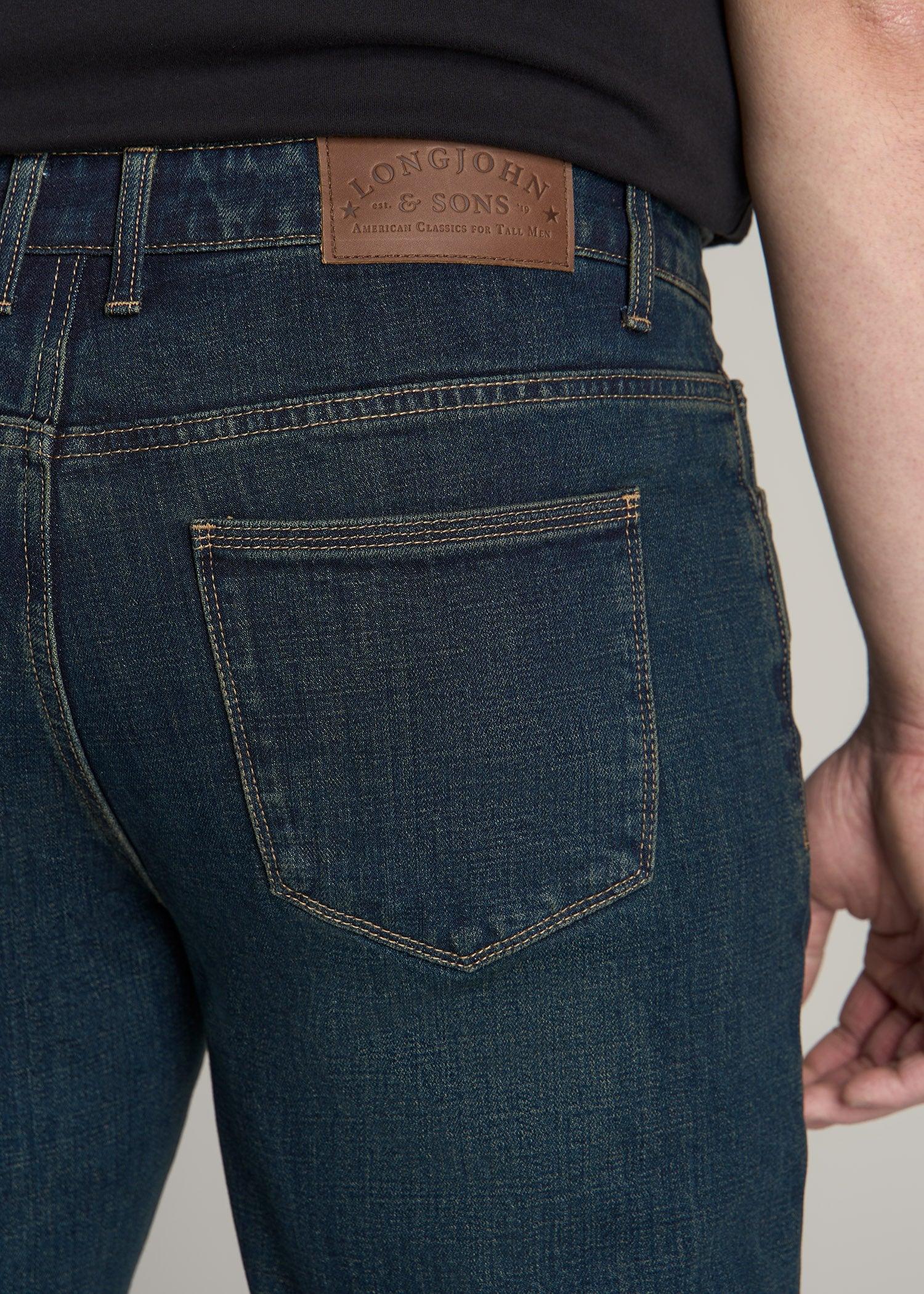 LJ&S STRAIGHT LEG Jeans for Tall Men in Mechanic Blue Male Product Image