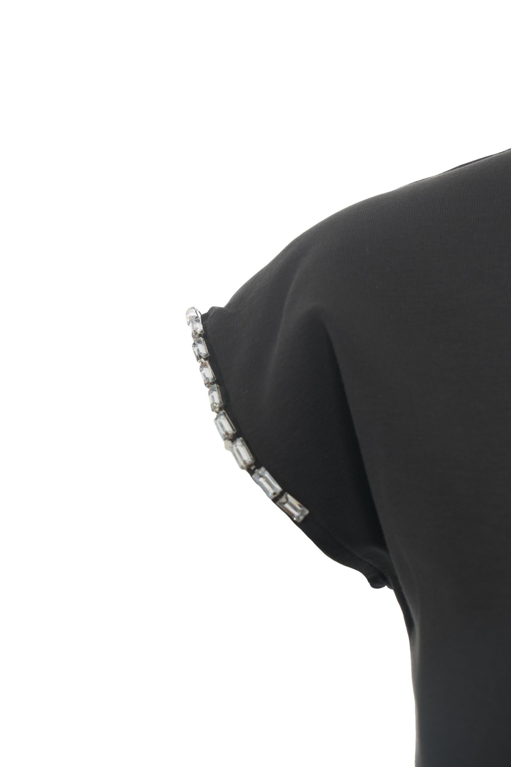 T-shirt with stand-up collar Product Image